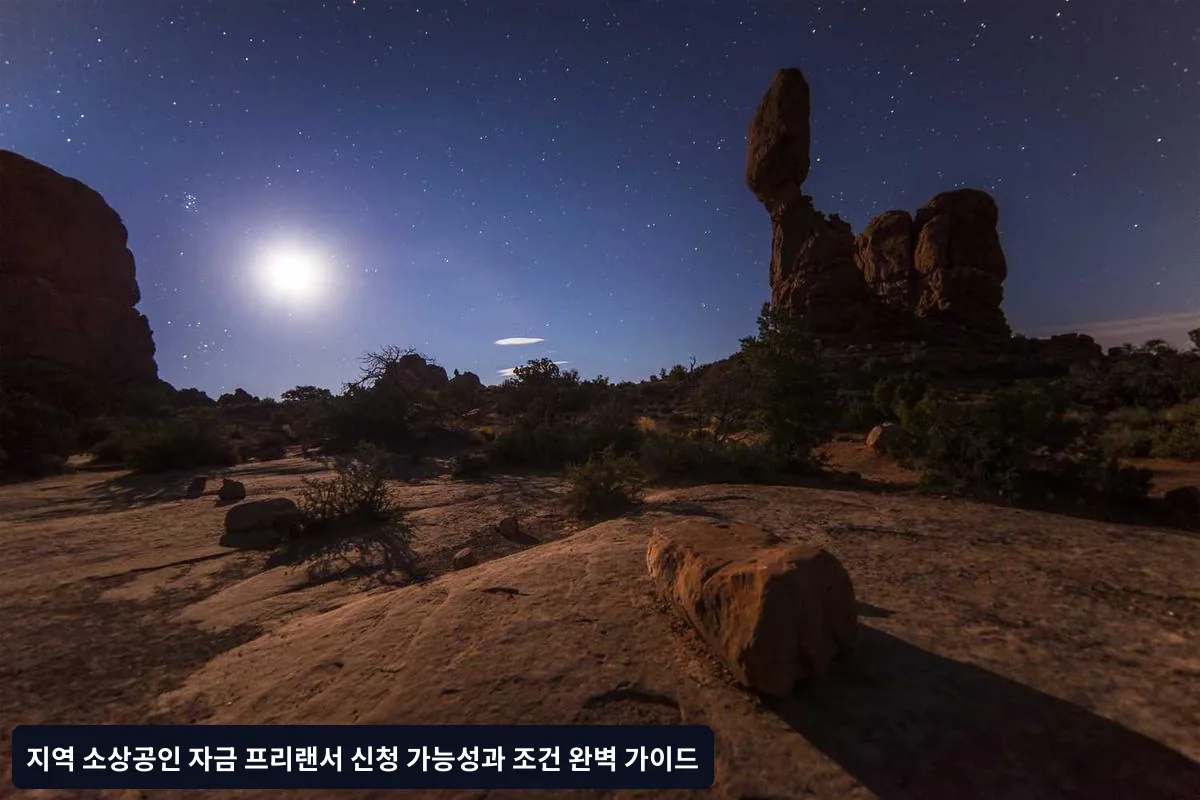 프리랜서 지역 소상공인 자금 신청 체크리스트