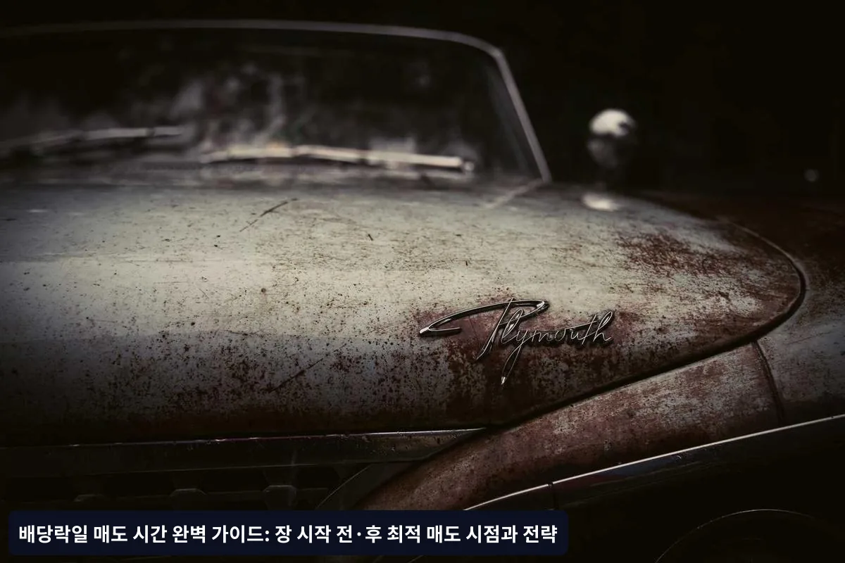 장 시작 후 매도의 장단점
