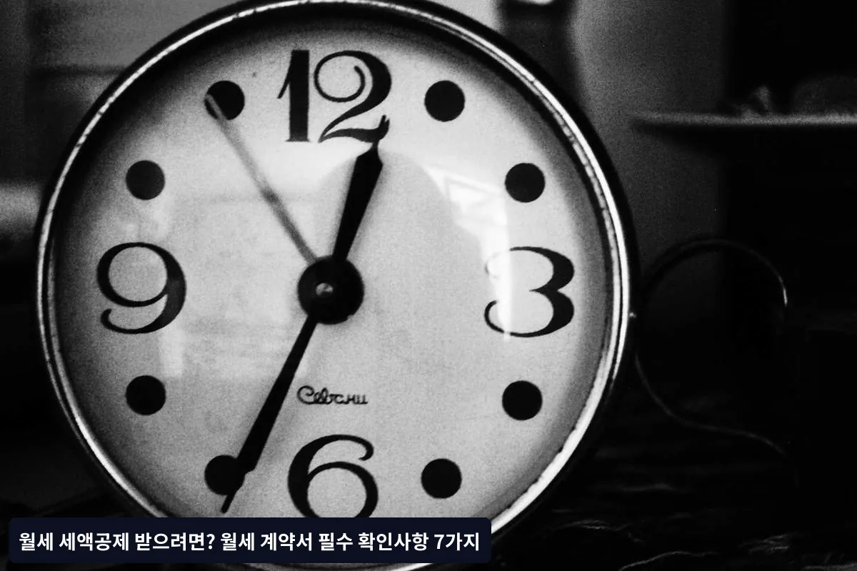 월세 계약서에서 반드시 확인해야 할 7가지 핵심사항